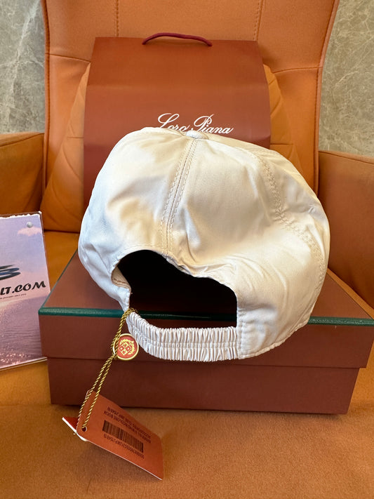 Loro Piana White Technical Fabric Baseball Cap