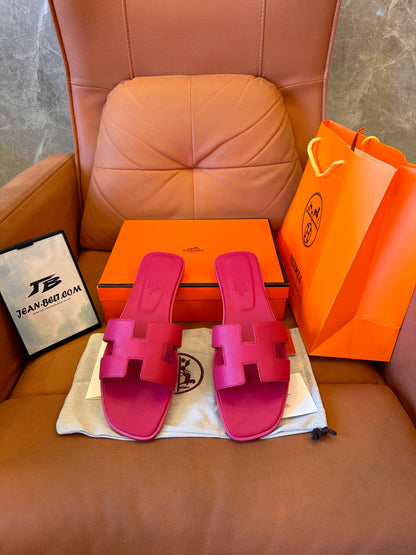 Hermes slippers oran sandal hot pink