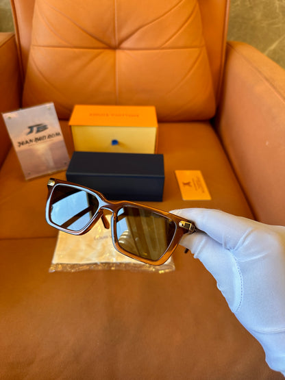 Louis Vuitton LV square sunglasses brown