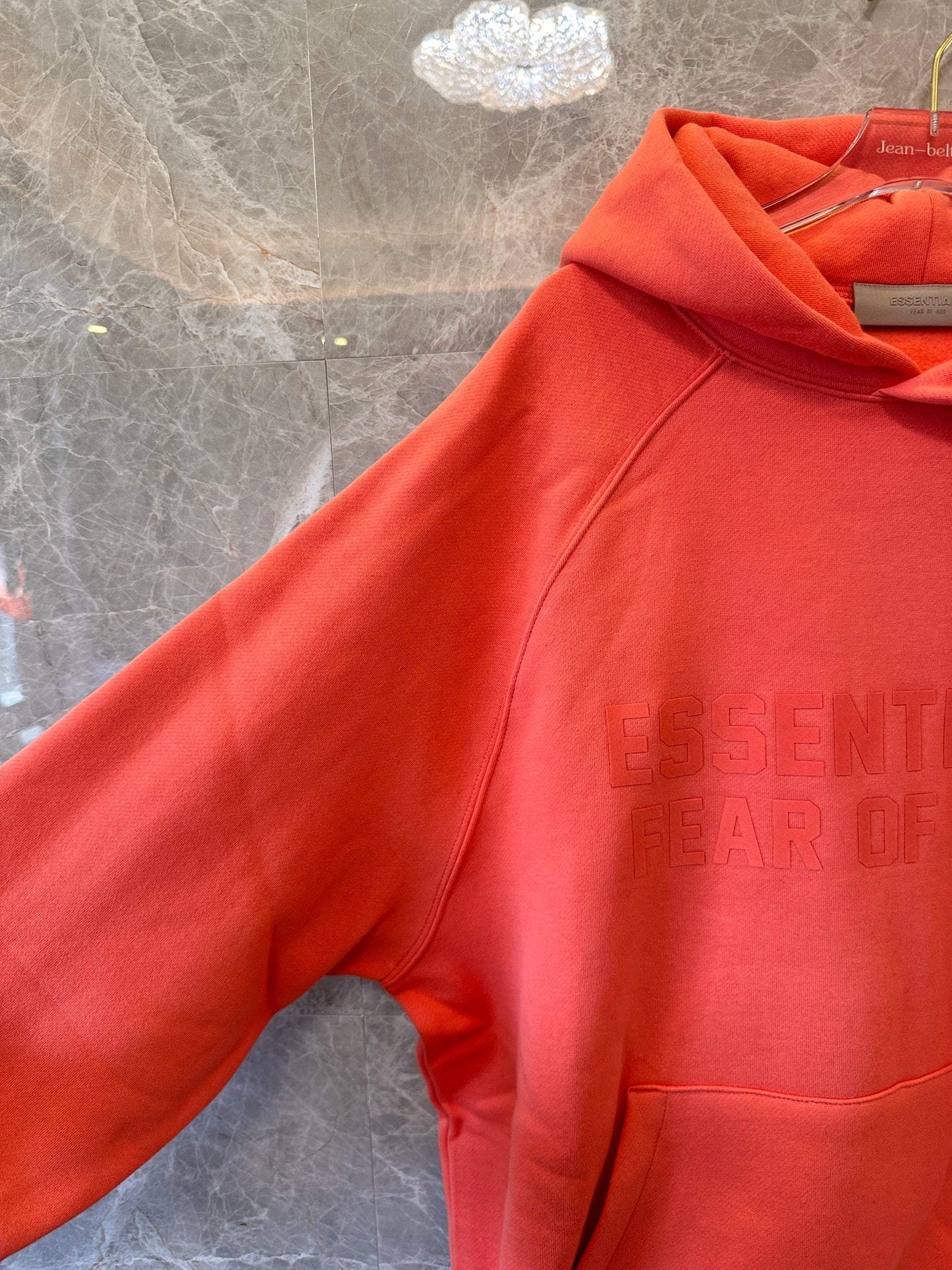 Essentials Fear of God coral hoodie