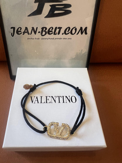 Valentino Garavani crystal-embellished VLogo signature bracelet