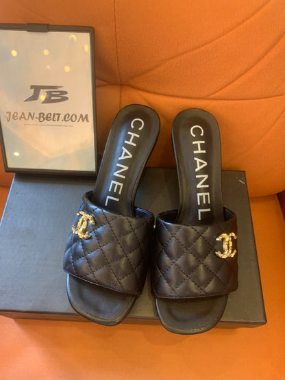 Chanel leather mules & clogs