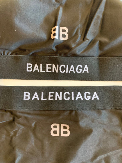 Balenciaga women's black logo swim set - racerback top and swim shorts