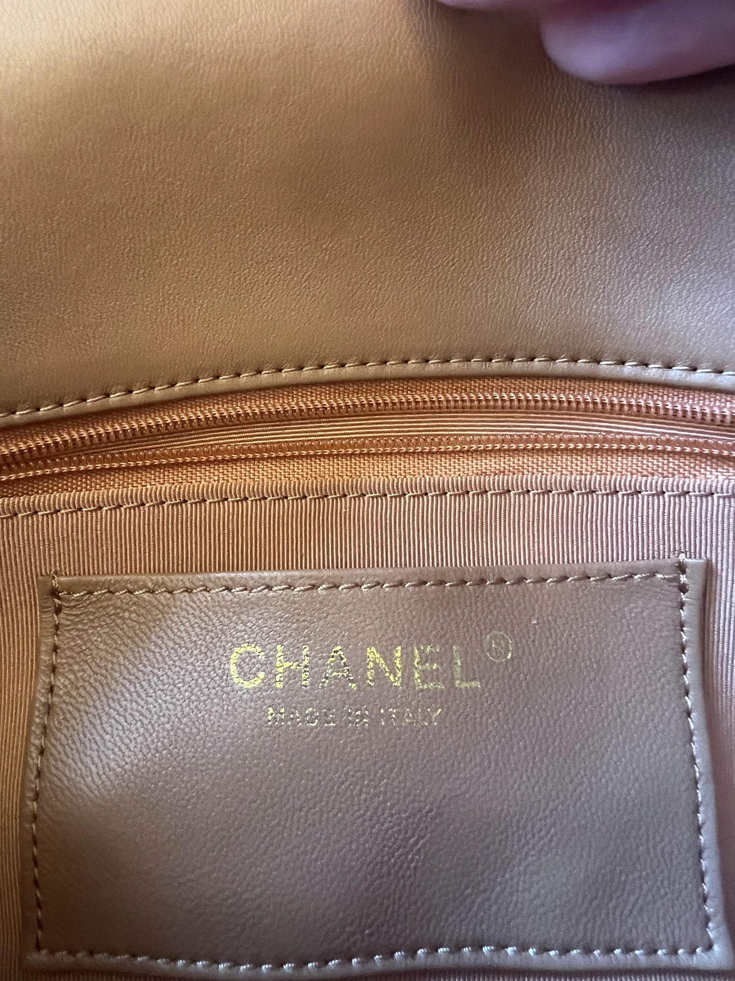 Chanel cf classic flap mini bag brown