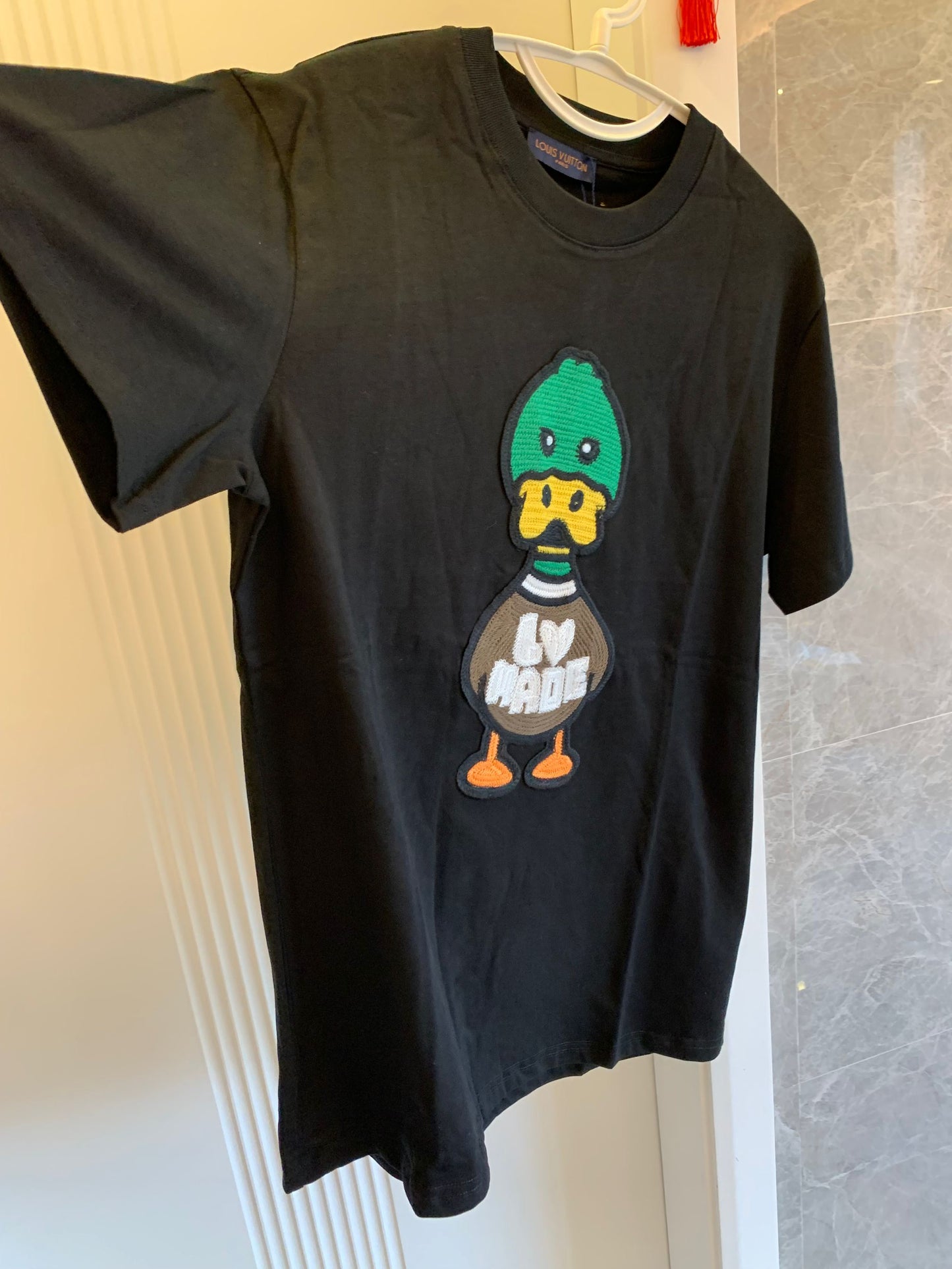 Louis Vuitton "LV Made" duck patch black t-shirt