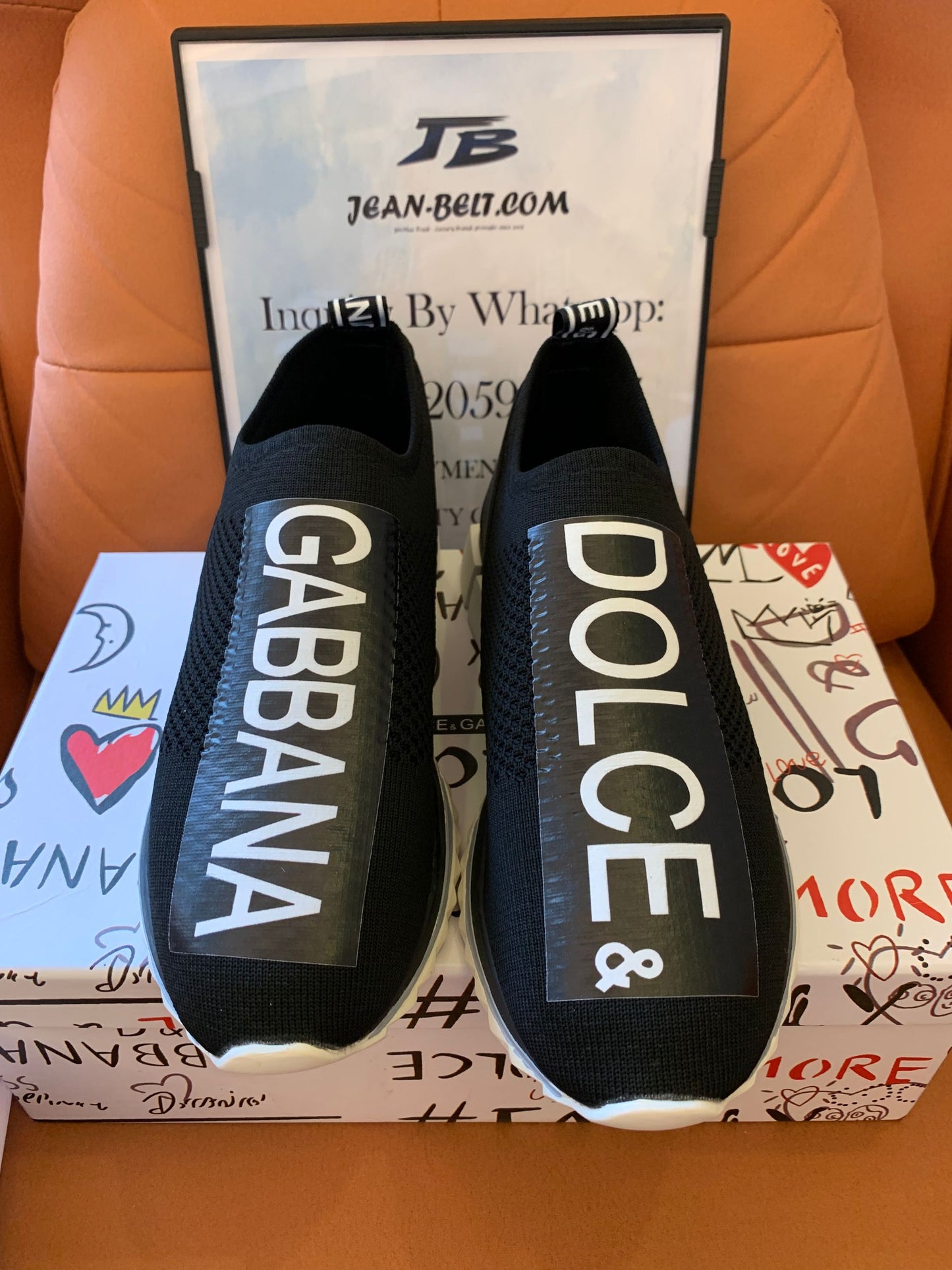 Dolce & Gabbana knit slip-on trainers