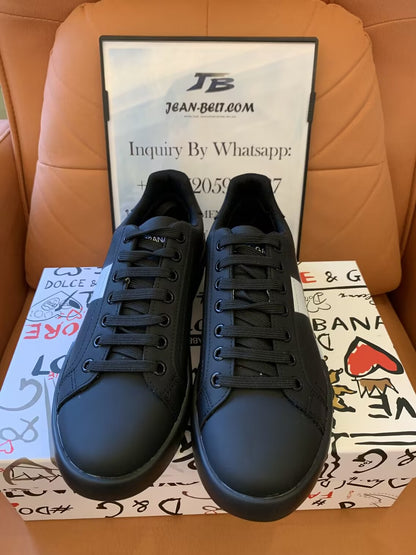 Dolce & Gabbana Portofino black nylon sneakers