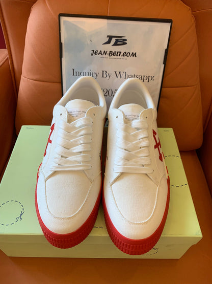 Off-White low vulcanized nappa leather sneaker