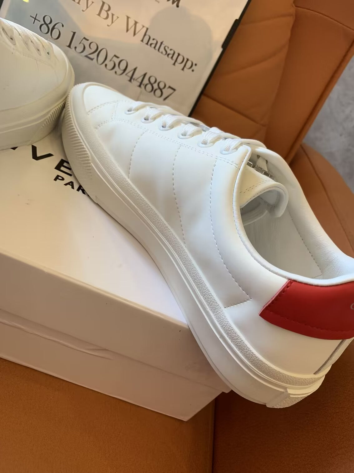 Givenchy City Sport 4G sneakers - white/red