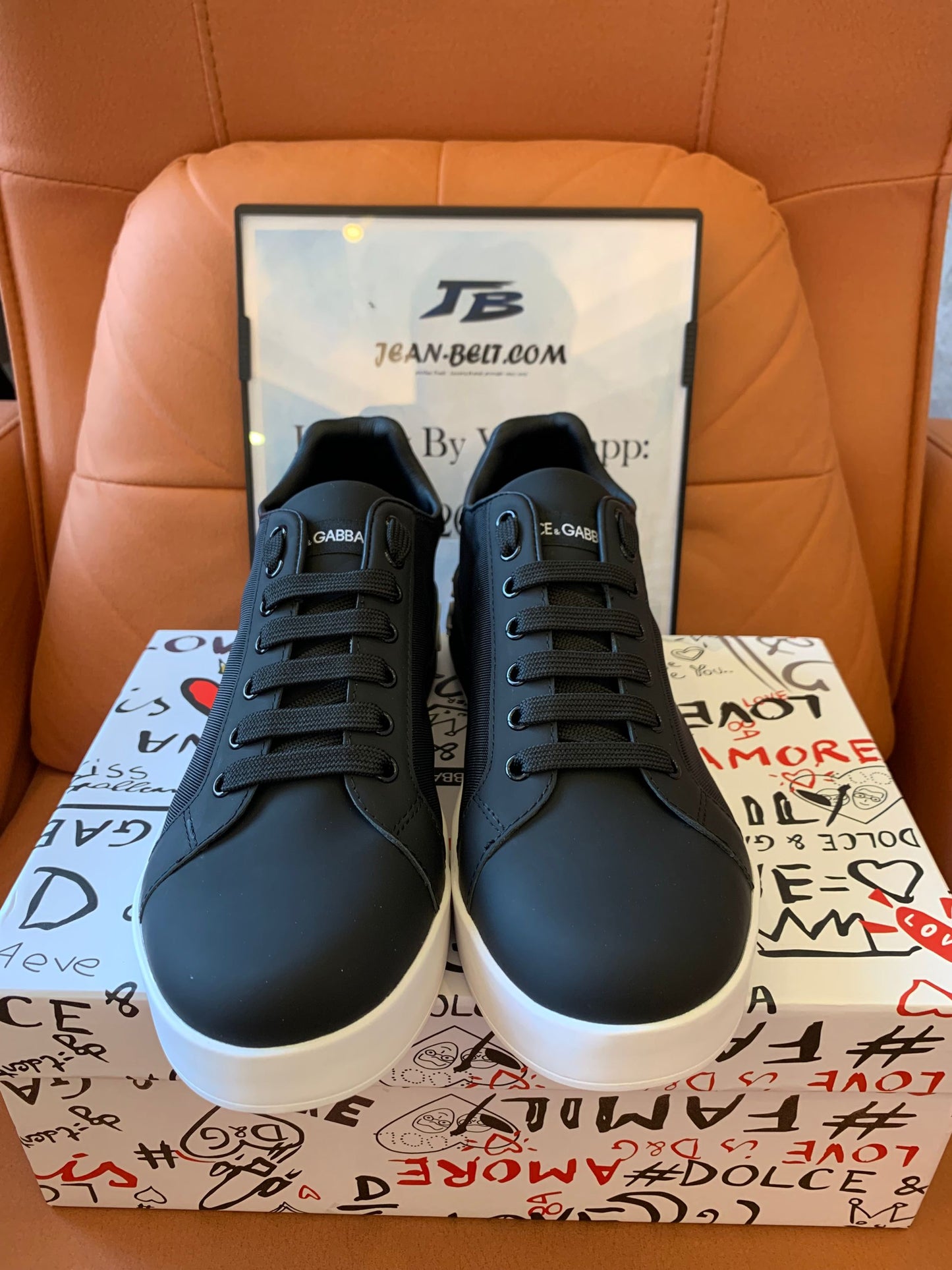 Dolce Gabbana leather sneakers