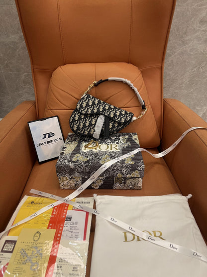 Dior saddle bag navy for women