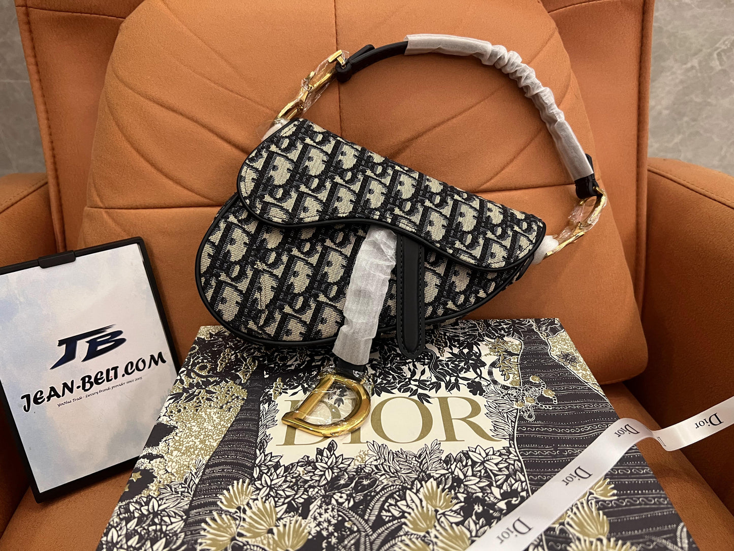 Dior saddle bag navy for women