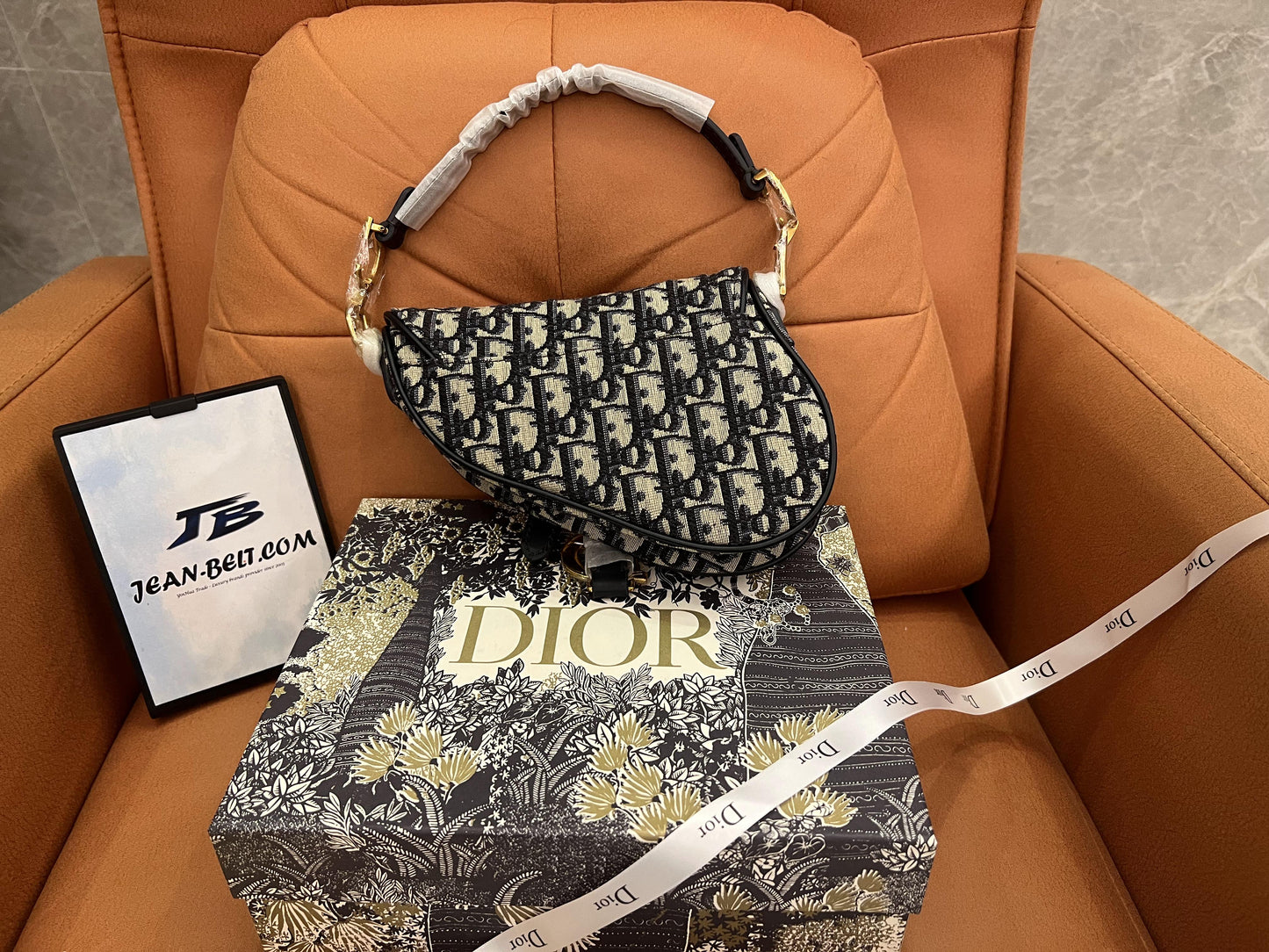 Dior saddle bag navy for women