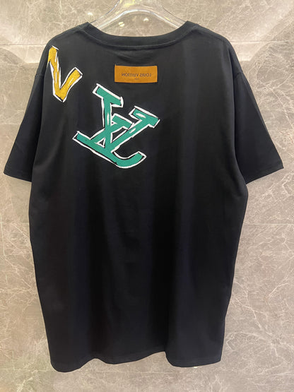 Louis Vuitton graffiti logo t-shirt in black