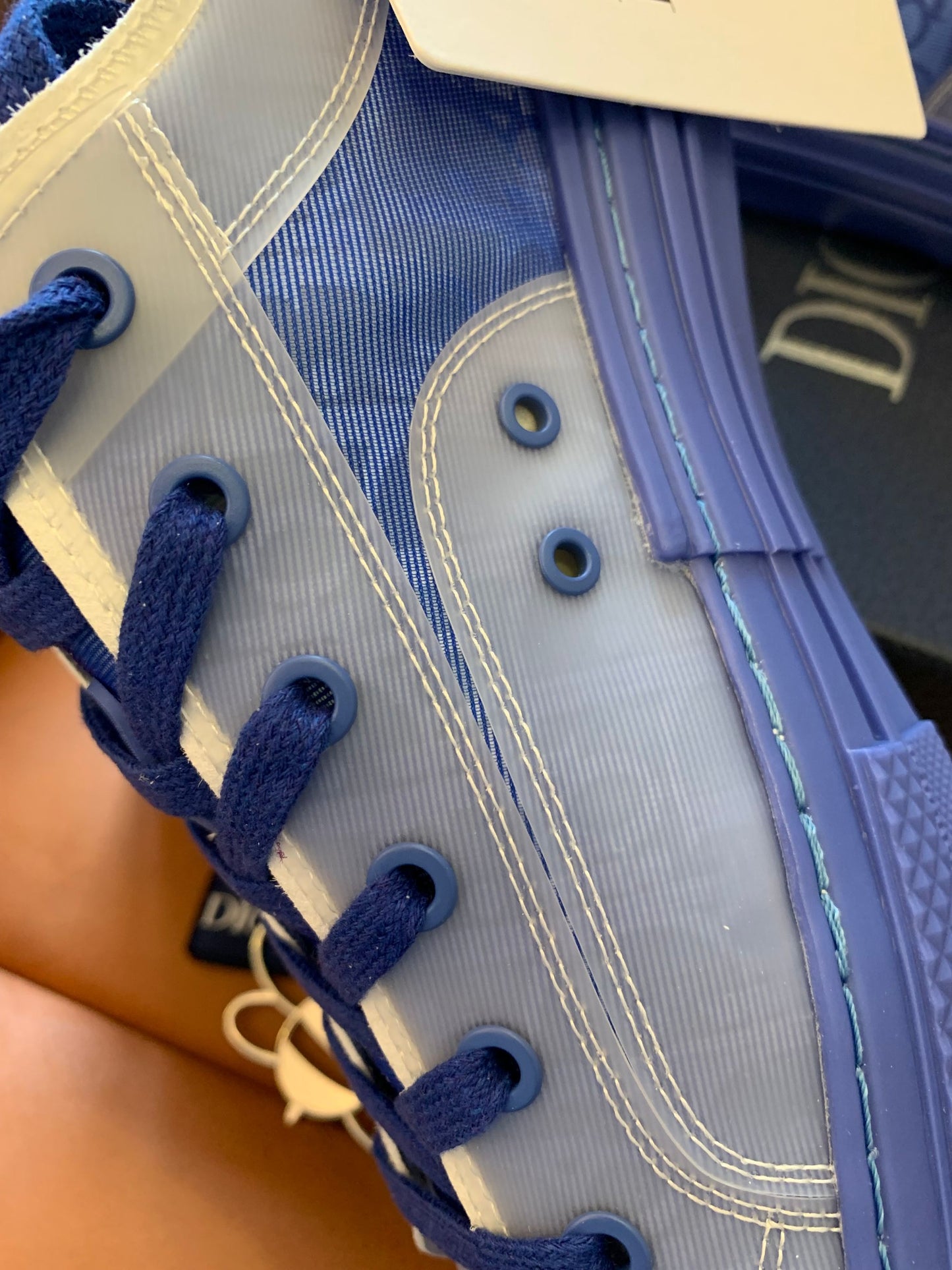 Christian Dior B23 blue oblique canvas