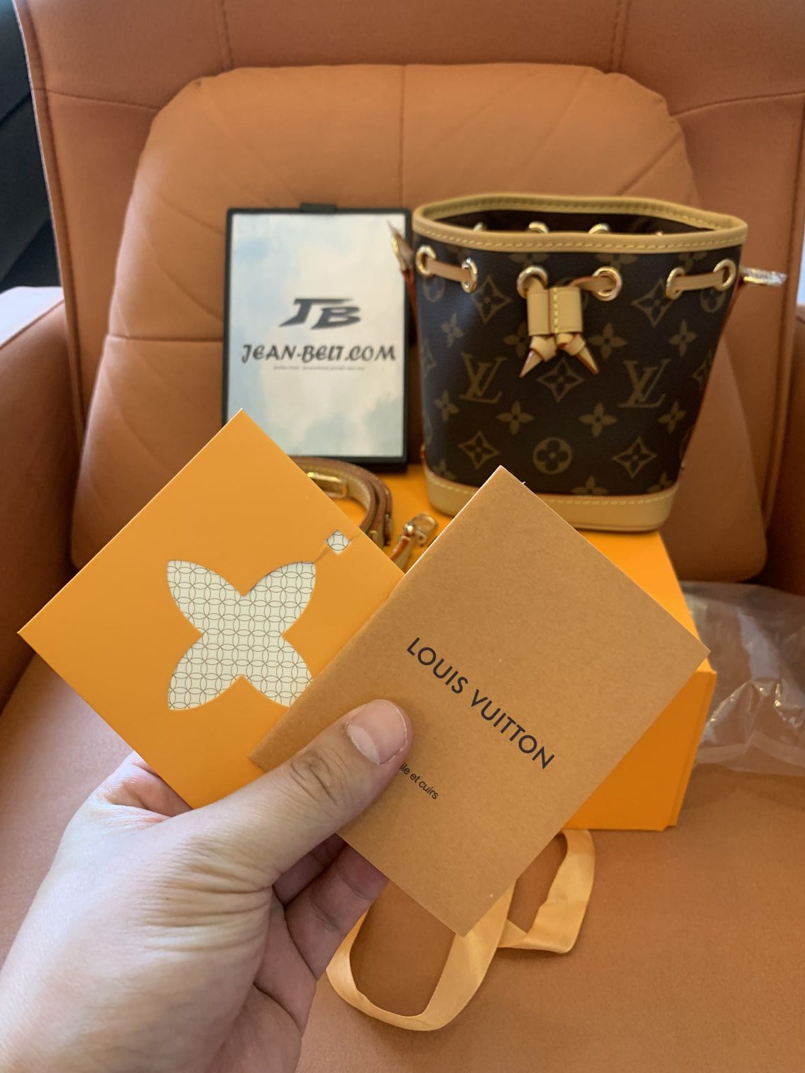 Louis Vuitton nano noe mini backet bag