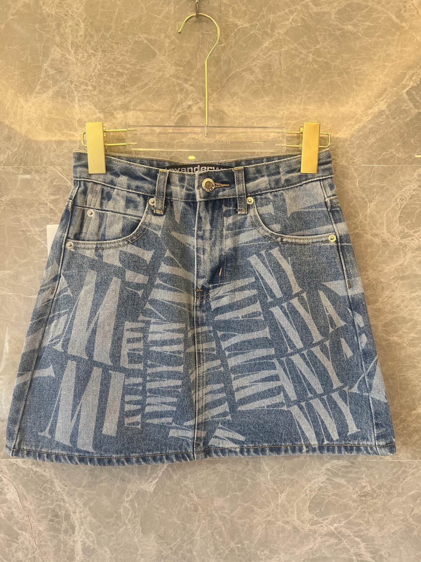 Alexander Wang women's denim mini skirt