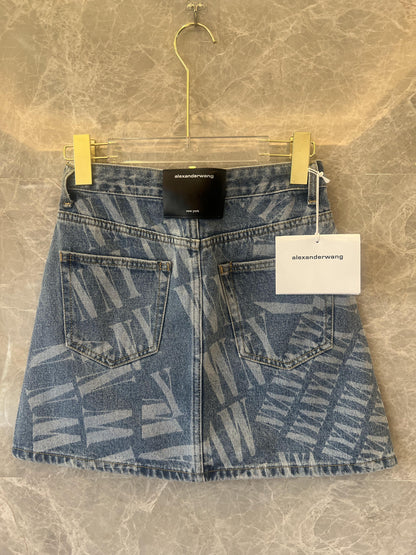 Alexander Wang women's denim mini skirt