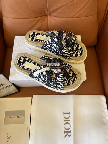 Christian Dior Dway Espadrille slides