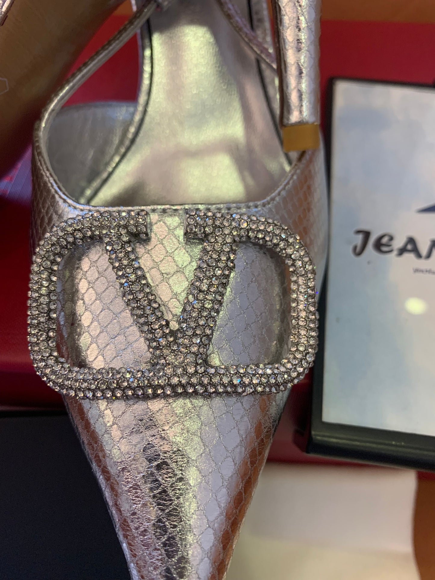 Valentino silver stiletto high heels