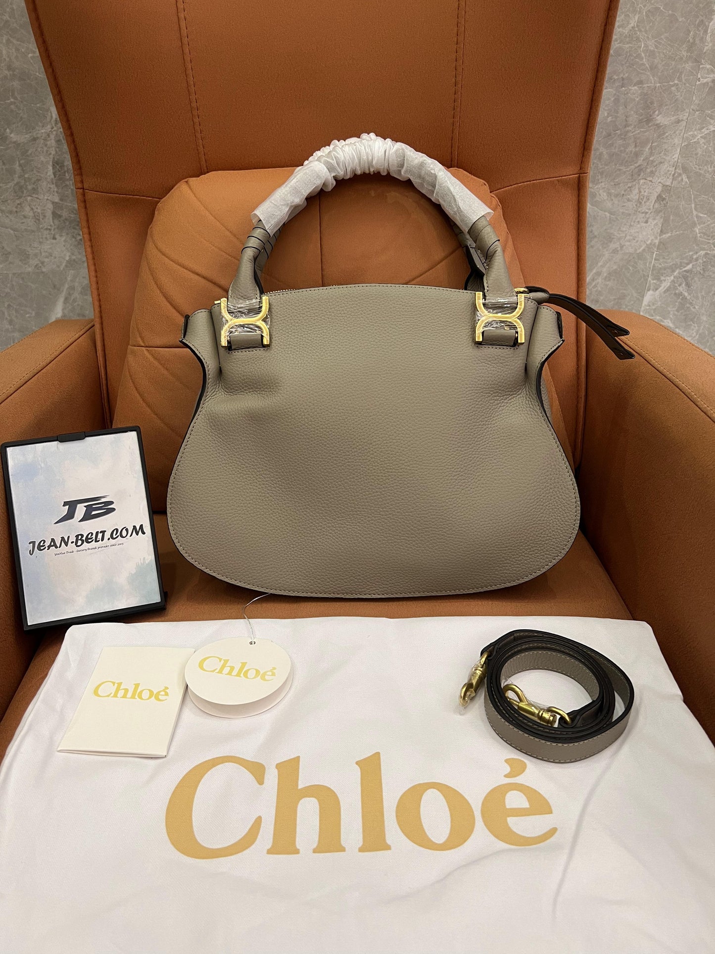 Chloe marcie handbag grey