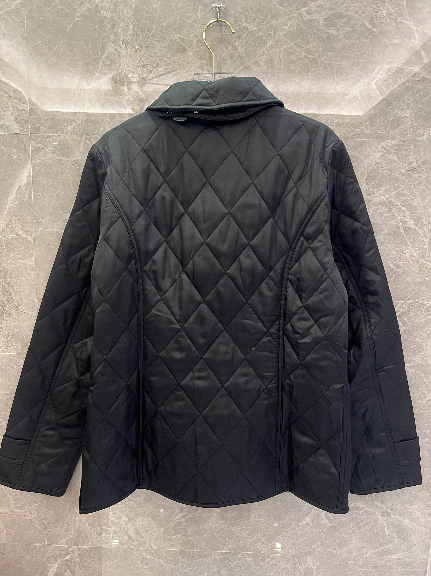 Burberry black quilted jacket