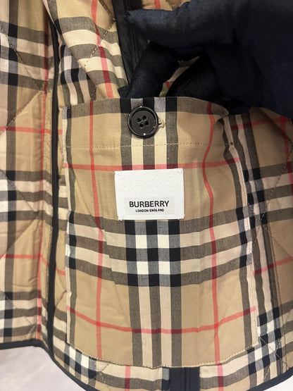 Burberry black quilted jacket