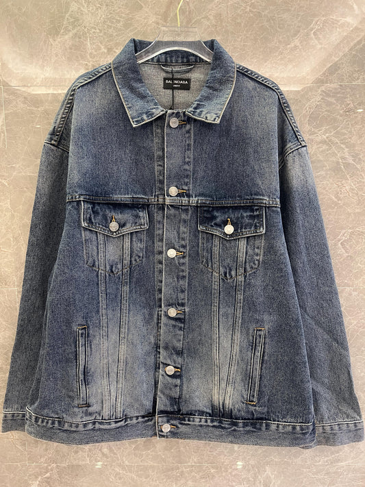 Balenciaga graffiti denim jacket