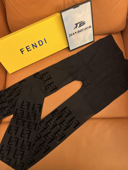 Fendi FF logo tights high elastic pantyhose