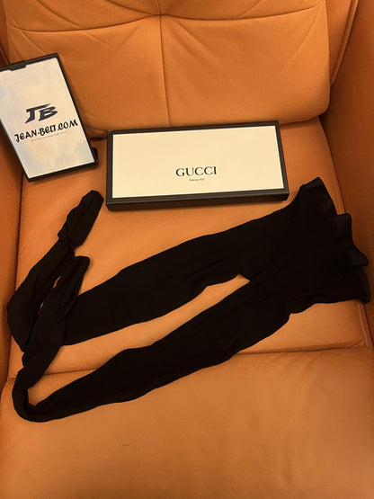 Gucci classic black sheer pantyhose