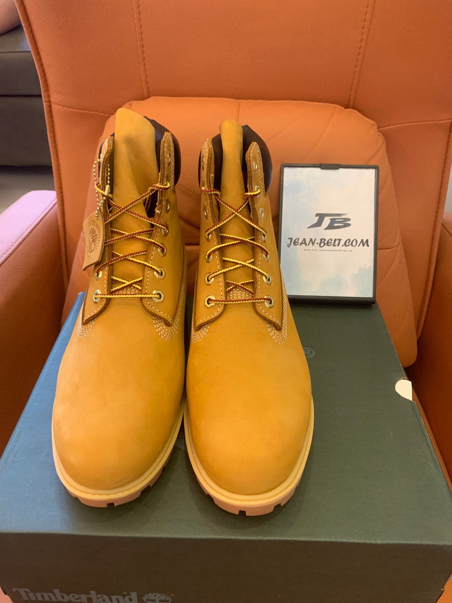 Timberland 6 inch nubuck wheat yellow boots