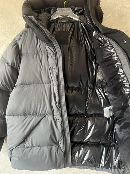 Moncler men's winter down jacket with removable hood