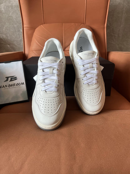 Valentino lace-up sneakers with logo print White