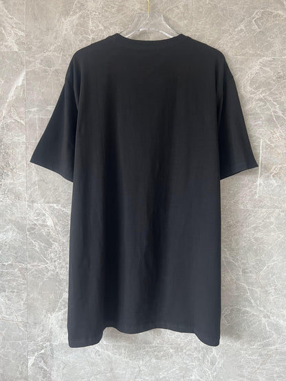 Fendi black t-shirt with signature logo design