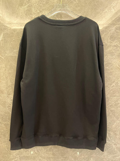 Gucci sneaker print black sweatshirt