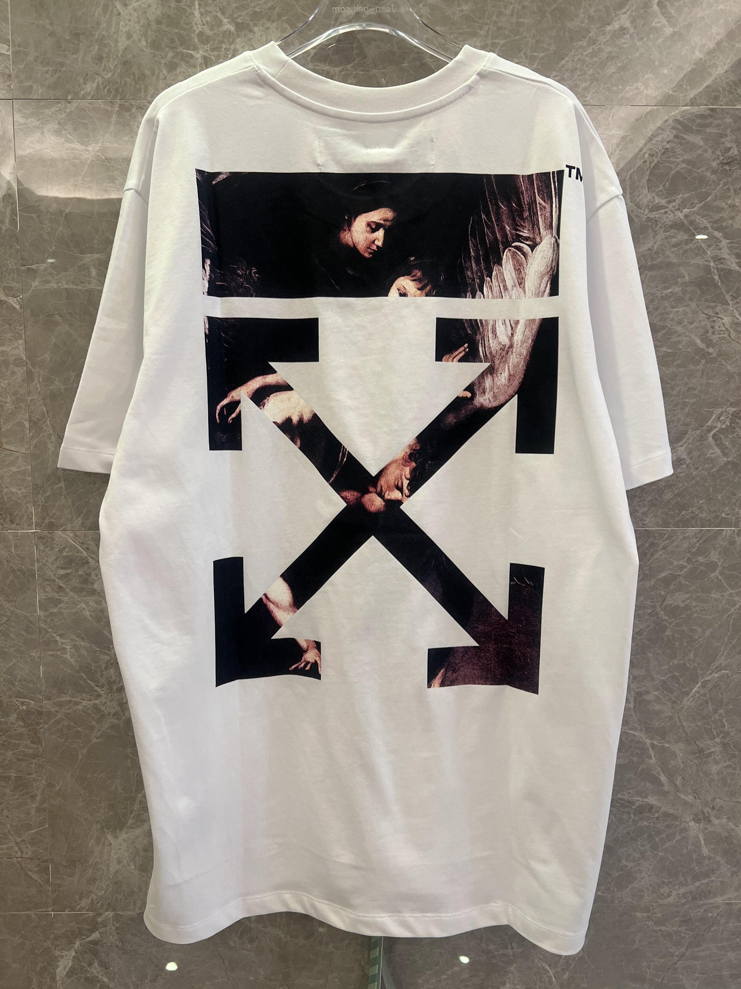 Off-White™ "Angel Arrow" graphic white t-shirt