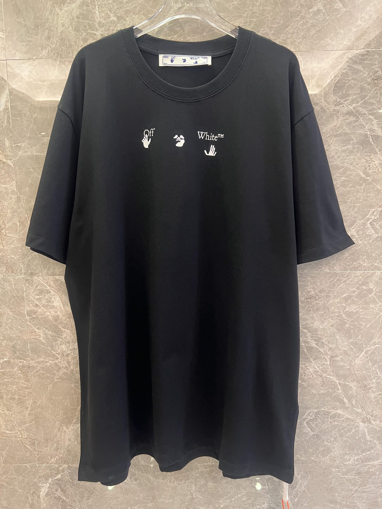 Off-White™ dripping skull graphic t-shirt in black