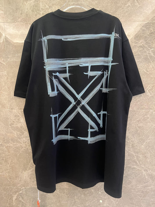 Off-White™ black brushstroke arrow print t-shirt