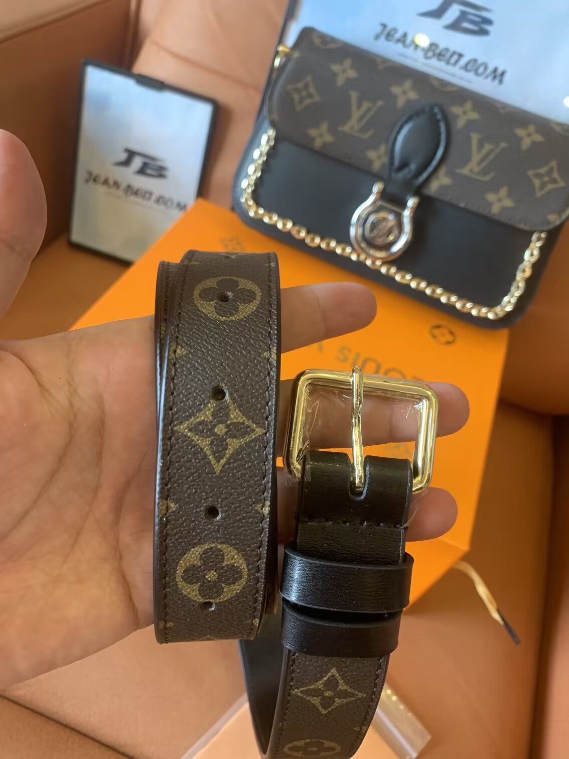 Louis Vuitton neo saint cloud monogram in brown