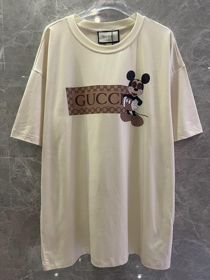 Gucci mickey mouse beige t-shirt