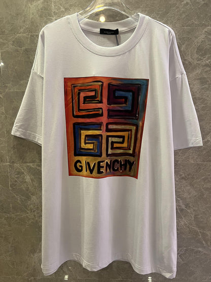 Givenchy abstract logo print t-shirt in white