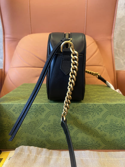 Gucci marmont camera bag black