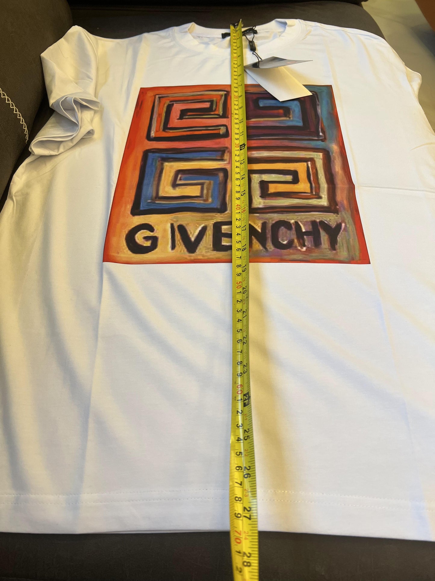 Givenchy abstract logo print t-shirt in white