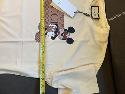 Gucci mickey mouse beige t-shirt