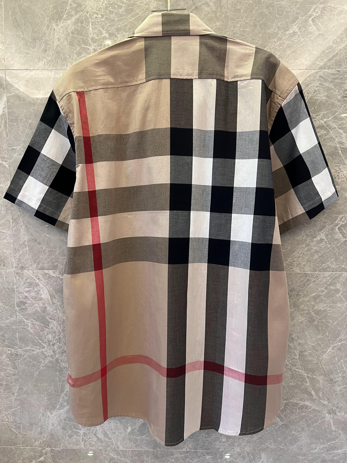 Burberry short-sleeve checkered shirt