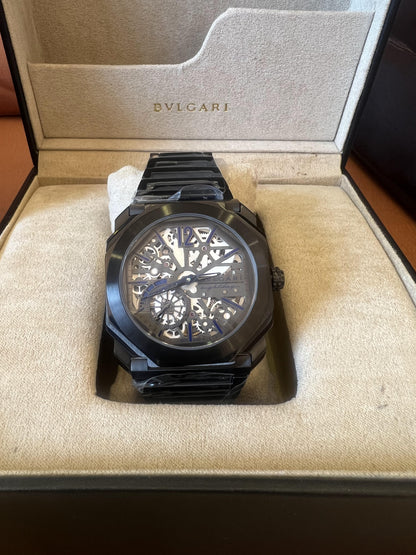 Bvlgari Octo Finissimo skeleton black ceramic watch