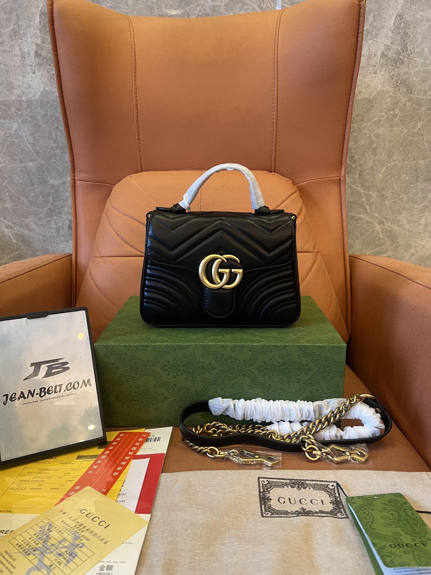 Gucci marmont handbag black