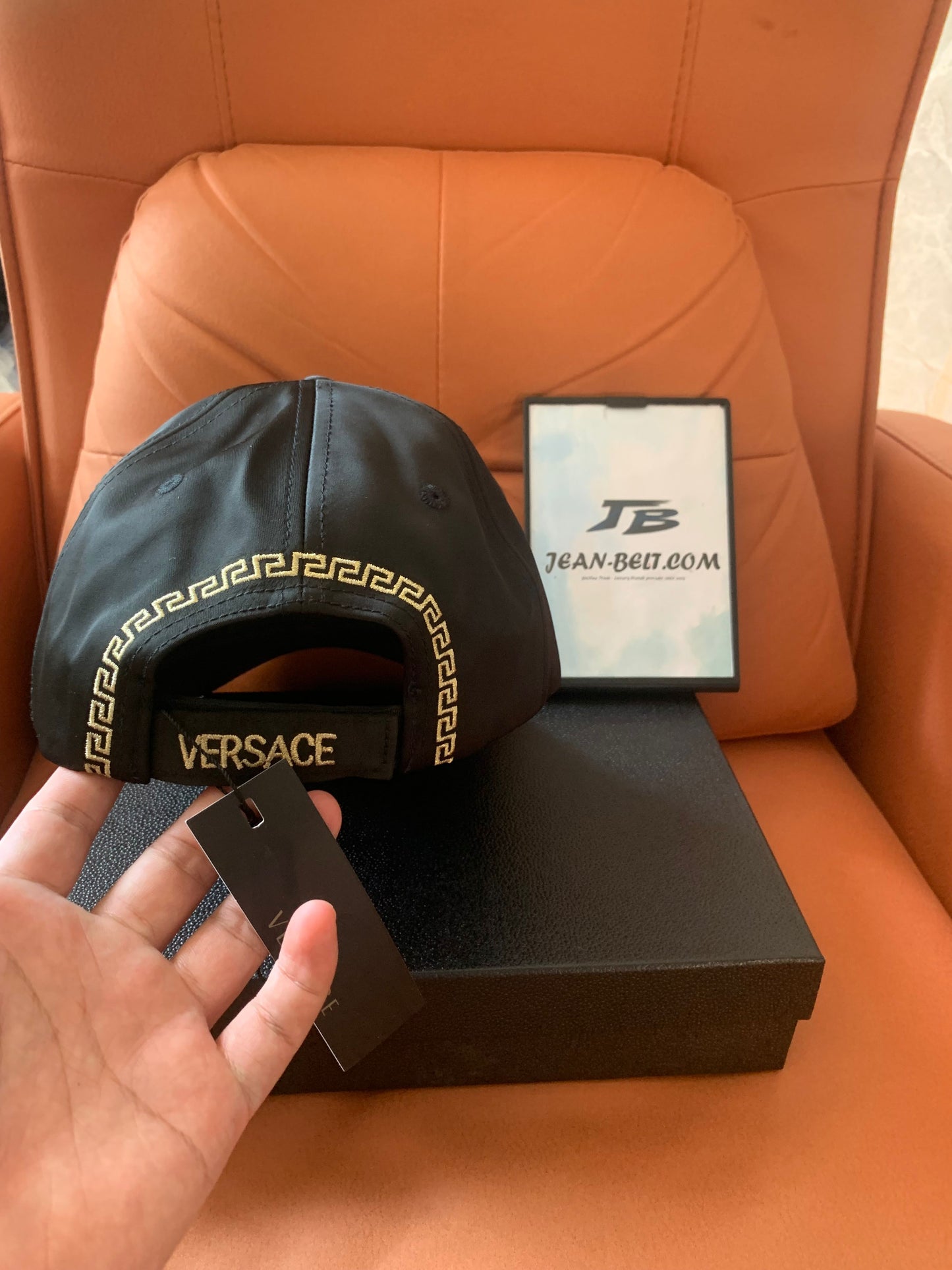 Versace black baseball cap