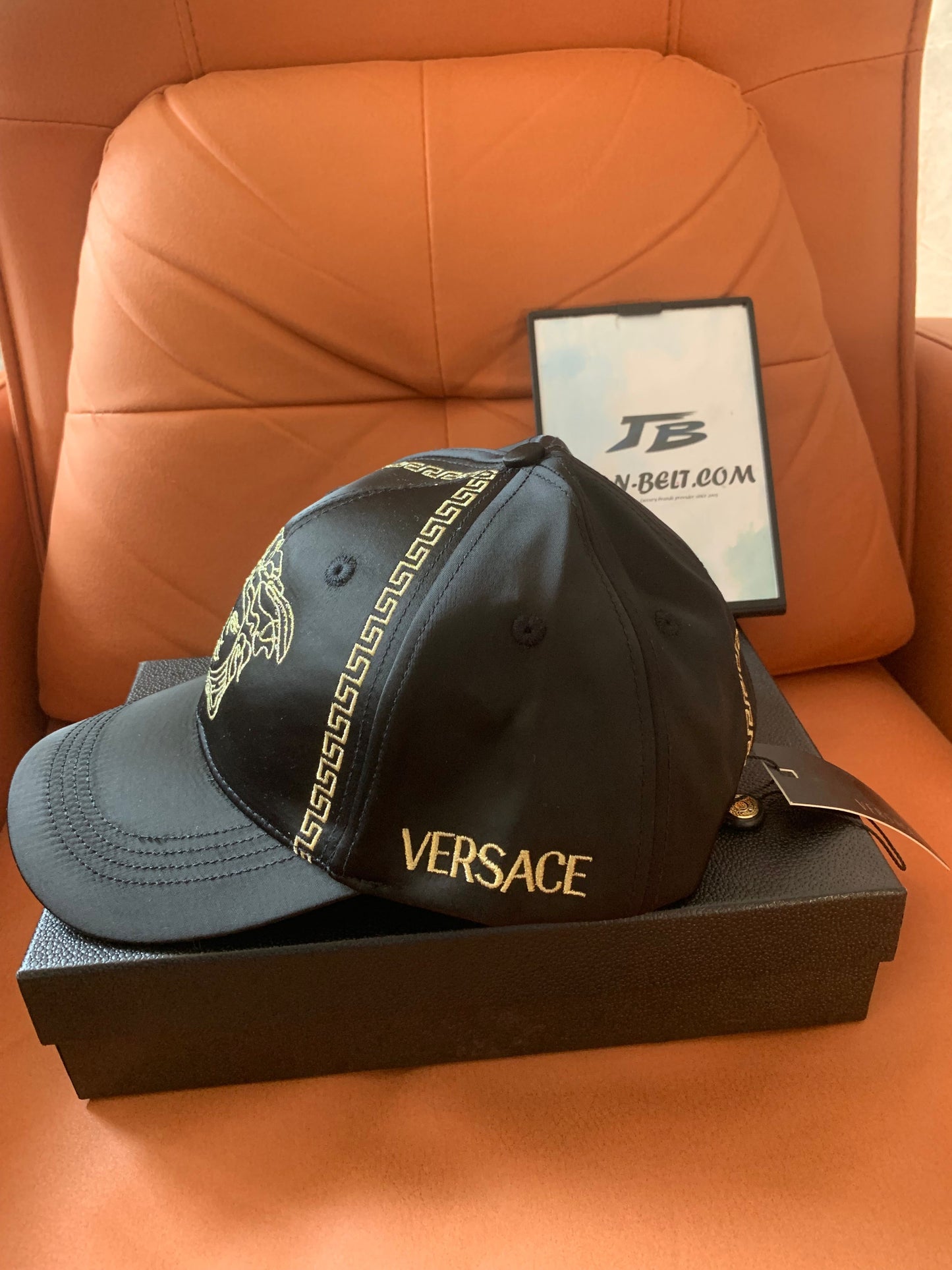 Versace black baseball cap