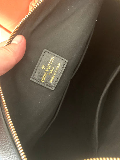 Louis Vuitton black monogram empreinte maida hobo bag